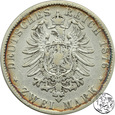 Niemcy, Wirtembergia, 2 marki 1876 F