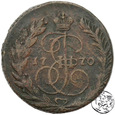 Rosja, 2 kopiejki, 1770, EM, Jekaterinburg