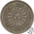 Peru, 5 centavos, 1879