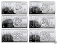 Polska, Polskie banknoty obiegowe - zestaw srebrnych monet, 2022