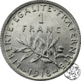 Francja, 1 frank, 1918