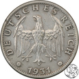 Niemcy, Weimar, 3 marki, 1931 E, KOPIA