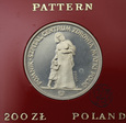 PRL, 200 złotych, 1985, Pomnik Matki Polki PRÓBA 