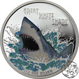 Tuvalu, 1 dolar, 2007, Niebezpieczne Zwierzęta - Great White Shark