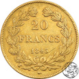 Francja, 20 franków, 1845 W - Lille