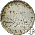 Francja, 1 frank, 1919