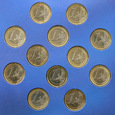 Europa, zestaw 12 pierwszych 1 eurówek, 1999-2002, 12 sztuk