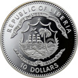 Liberia, 10 dolarów, 2007, Czarna Madonna
