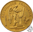 Francja, 20 franków, 1876 A, Anioł
