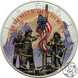USA, 1 dolar, 2002, Remember our Heroes, kolorowany, uncja