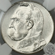 II RP, 5 złotych, 1938, Piłsudski, NGC MS 62