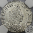 Skandynawia, Dania, 8 skillingów, 1701, Fryderyk IV, NGC MS 63