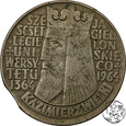 PRL, 10 złotych, 1964, Kazimierz Wielki - destrukt
