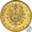 Niemcy, Prusy, 5 marek, 1877 A, fałszerstwo