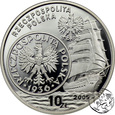 III RP, 10 złotych, 2005, Dzieje złotego Żaglowiec 