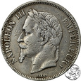 Francja, 5 franków, 1867 A