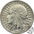 II RP, 5 złotych, 1934,  głowa kobiety