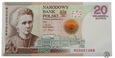 Polska, 20 złotych, 2011, Curie Skłodowska