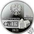 III RP, 20 złotych, 2015, Relikty budowli na Ostrowie Lednickim