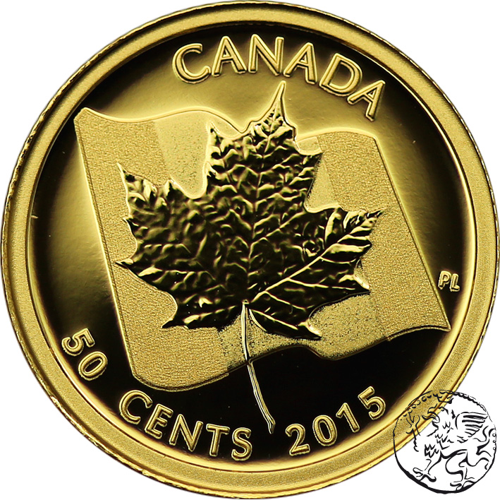 NMS, Kanada, 50 centów, 2015, Liść klonowy