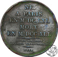 Francja, Paryż, medal pamiątkowy, 1818, Charles Rollin