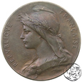 Francja, medal, Marianne, République Française, O. Roty