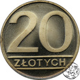 PRL, 20 złotych, 1988 - Lustrzanka