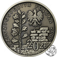 III RP, 20 złotych, 2009, Likwidacji Getta w Łodzi 