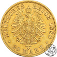 Niemcy, Prusy, 20 marek, 1888 A