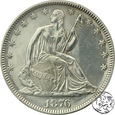 USA, 1/2 dolara, 1876, PCGS AU Detail