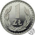 PRL, 1 złoty, 1987 - Lustrzanka