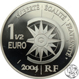 Francja, 1 1/2 euro, 2004, Podróże dookoła świata - Bejrut-Pekin