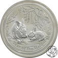 Australia, 30 dolarów, 2011, Rok Królika, 1 kilogram Ag