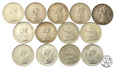 Włochy, 13 x 500 lirów, 1958-1961, LOT