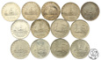 Włochy, 13 x 500 lirów, 1958-1961, LOT
