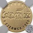 Polska, 25 złotych, 2009, Solidarność, Wybory 4 czerwca, NGC PF 70