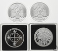 Polska, 4 x numizmat, Ag 999