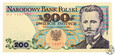 Polska, 200 złotych, 1986 DU