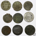 Niemcy, zestaw monet XVIII w. 9 szt