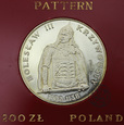 PRL, 200 złotych, 1982, Bolesław Krzywousty (półpostać) PRÓBA