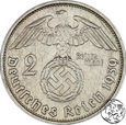 III Rzesza, 2 marki, 1939 F, Hindenburg