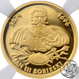 III RP, 100 złotych, 2001, Jan III Sobieski, NGC PR69