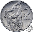 Polska, 5 złotych, 1974, rybak, słoneczko