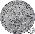 Polska, 5 złotych, 1974, rybak, słoneczko