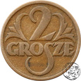 II RP, 2 grosze, 1928, skrętka