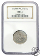 PRL, 50 groszy, 1972, NGC MS64