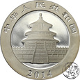 Chiny, 10 yuan, 2014, Panda, uncja srebra