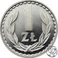 PRL, 1 złoty, 1988 - Lustrzanka