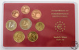 Niemcy, 5 x zestaw monet euro, 2003, mennice - A/D/F/G/J, proof