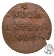 Indie Holenderskie, 1/2 duit, 1808 podwójne bicie